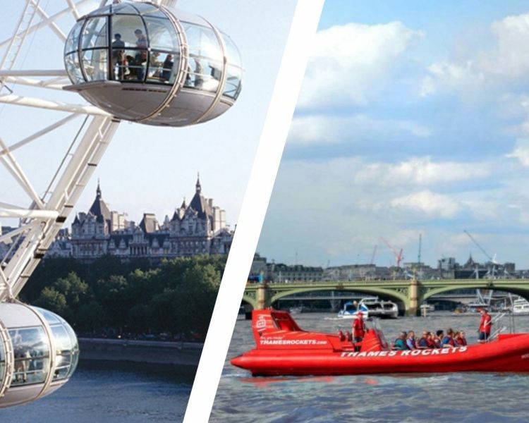 London eye and ultimate london speedboat adventure