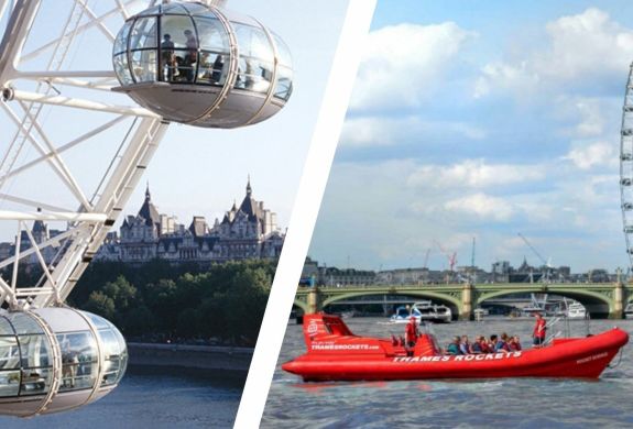 London eye and ultimate london speedboat adventure