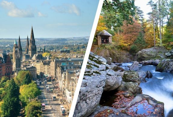 Ednburgh short break for two with whisky and waterfalls day tour