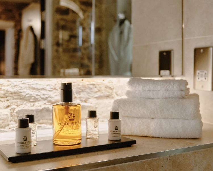 bathroom toiletries at the bodmin jail hotel