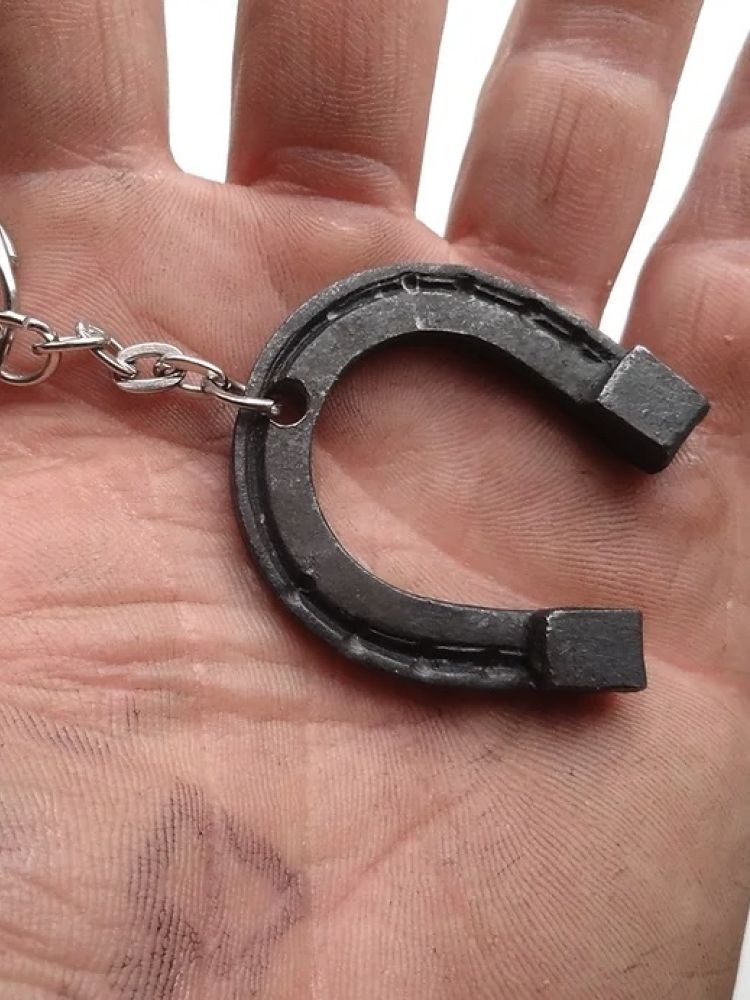 horseshoe keyring made on a 3 hour blacksmithing taster session