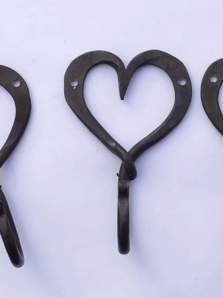heart hook made on a 3 hour blacksmithing taster session