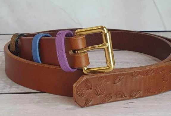 Leather belt making