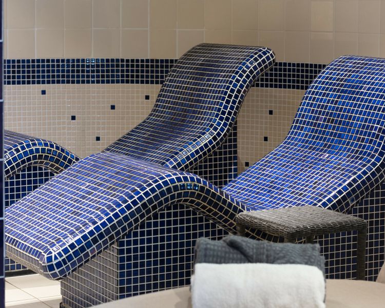 heated spa chairs at a hotel in warwick