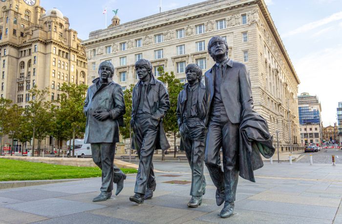 Beatles statues in liverpool city centre