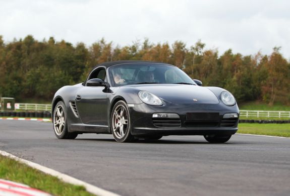 a porsche on a race track as part of a driving experience day