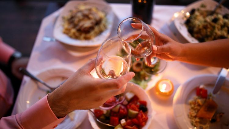 Romantic dinner for two