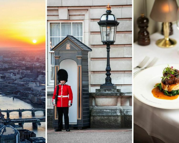 Visit to the shard on a one night stay with meal at marco pierre whites london steakhouse