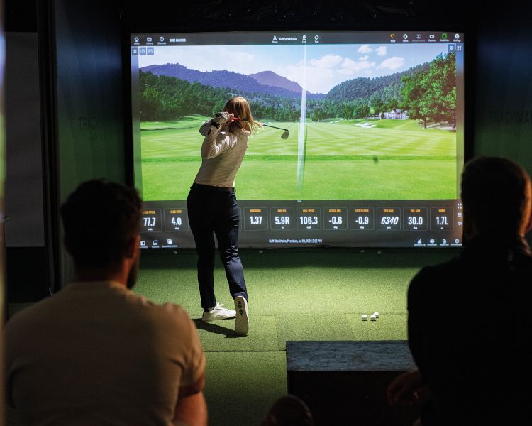 Track Man Female hitting in sim back 72 dpi