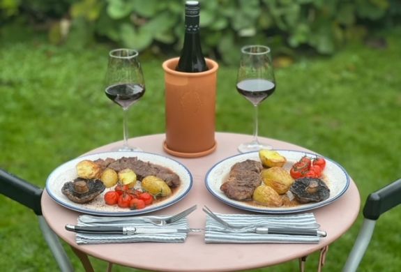 Steak brunch