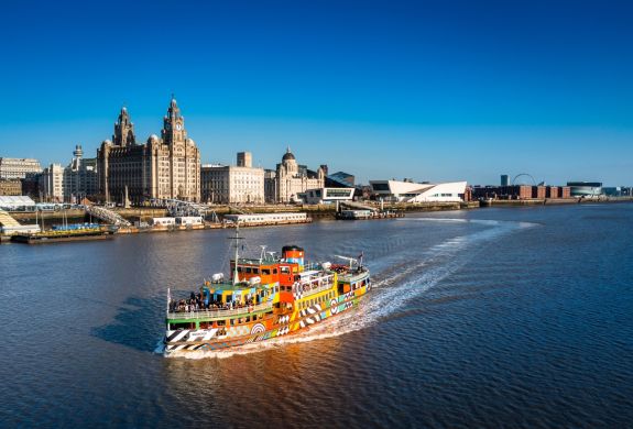 Wideview of the Liverpool Sightseeing River Cruise