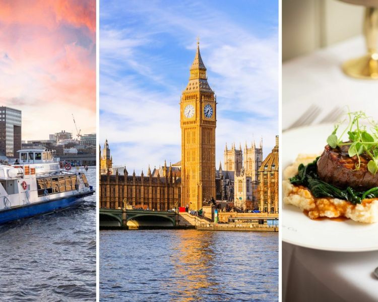 One night london break with river cruise and meal at marco pierre whites london steakhouse