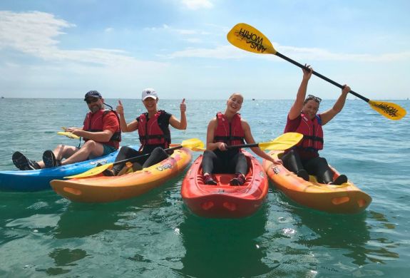 Sea kayaking in brighton