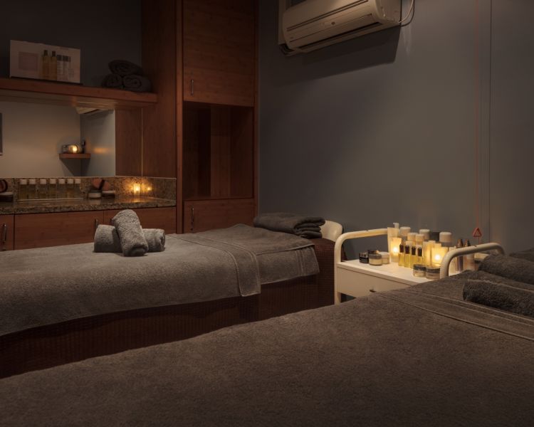 The spa treatment room at the belfry hotel in oxford