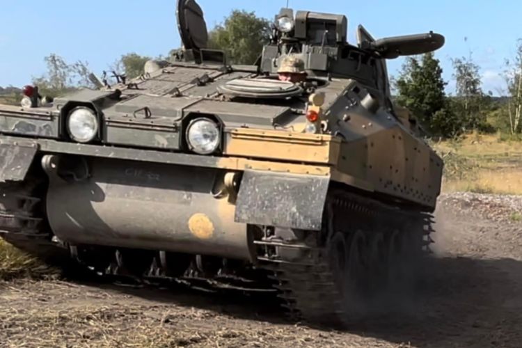 a tank being driven on a tank driving experience day