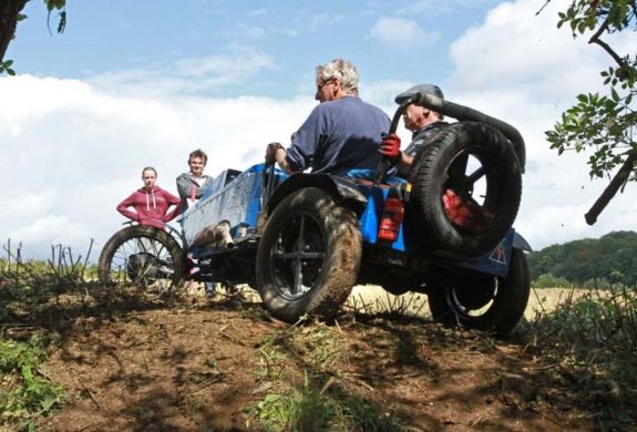 A group of people on the Sporting Trials car Experience
