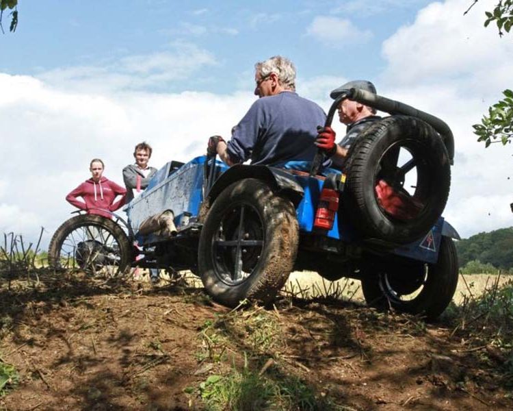 A group of people on the Sporting Trials car Experience