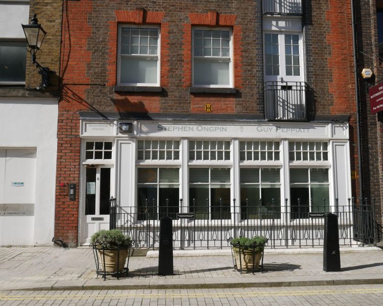the front of an art gallery in london seen on the beatles walking tour