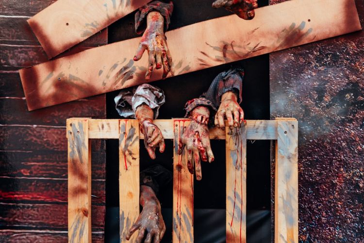 people dressed up as zombies
