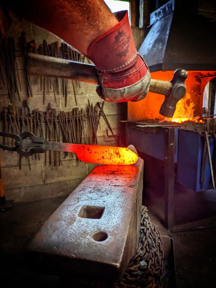 Forging a knife