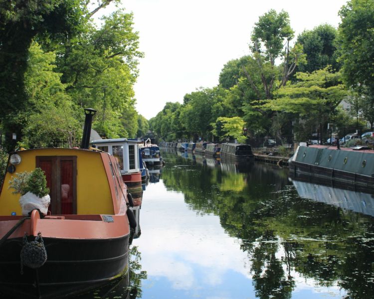 Little venice canal seen on the paddington walking tour in london