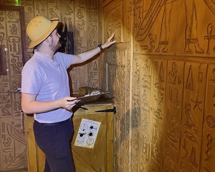 Egyptian tomb escape room