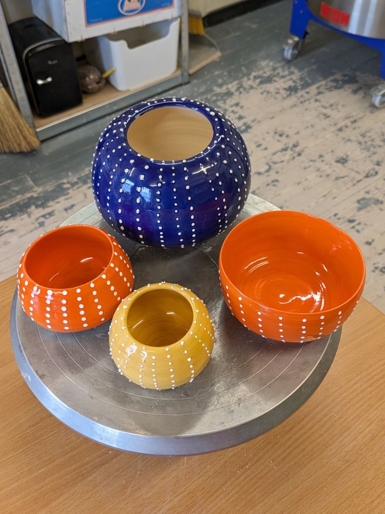 Ceramic bowls and vases