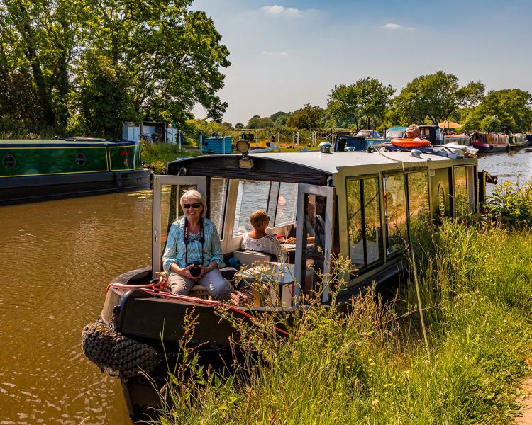 Canal boat cruise