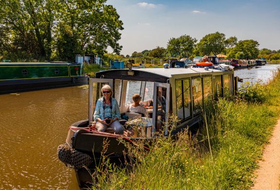 Canal boat cruise