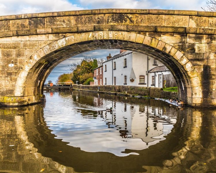 Lancashire canal bridge