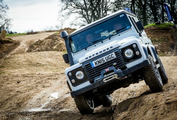 Person enjoying a 4x4 off road driving experience