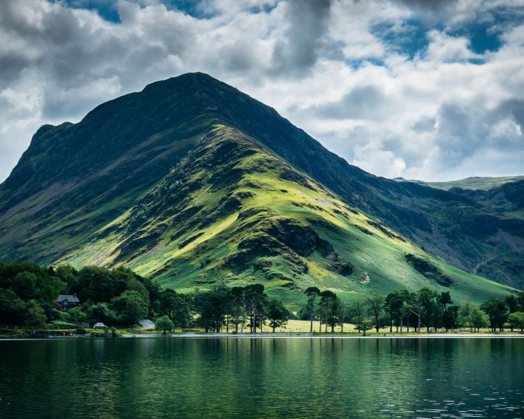 Mountains and lakes