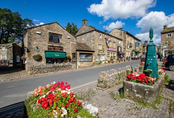 Grassington centre seen on the all creatures great and small tour
