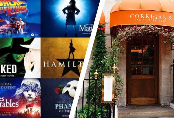 Choice of theatre show with lunch at corrigans mayfair