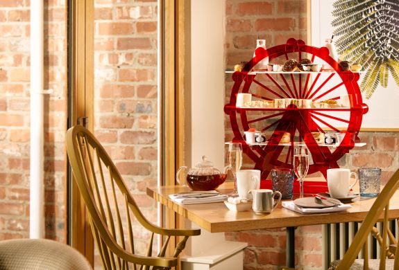 an afternoon tea laid out on a table at a hotel and spa in oswestry shropshire