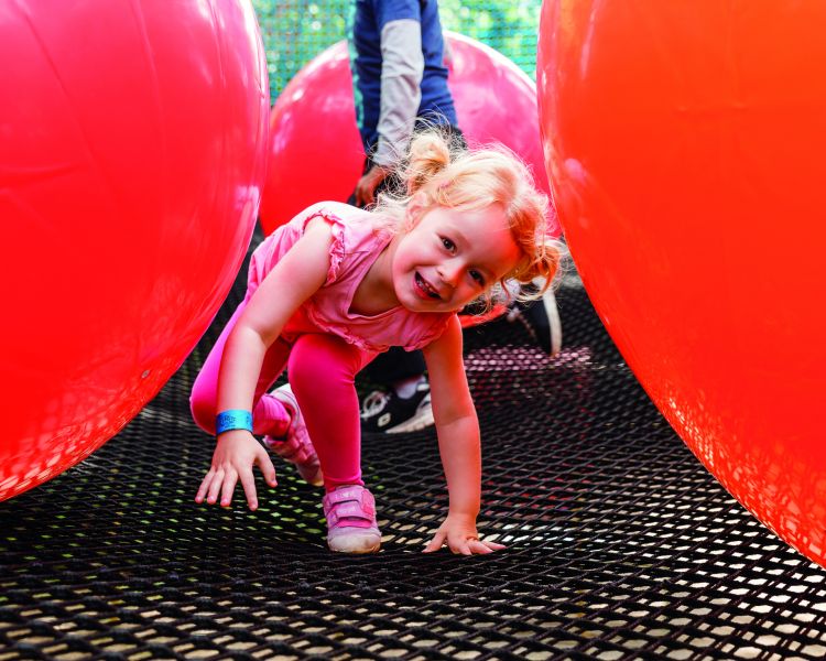 little playing on nets adventure at go ape
