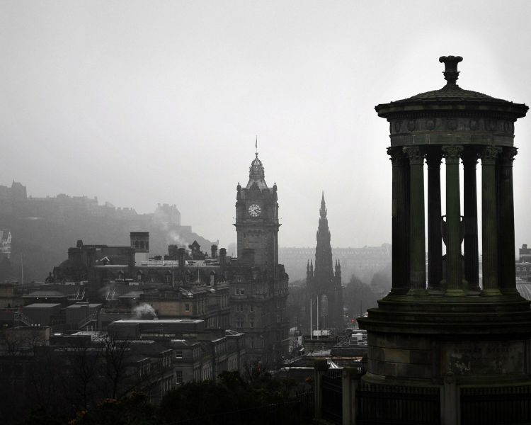 the edinburgh skyline as seen on a sherlock holmes experience day in edinburgh
