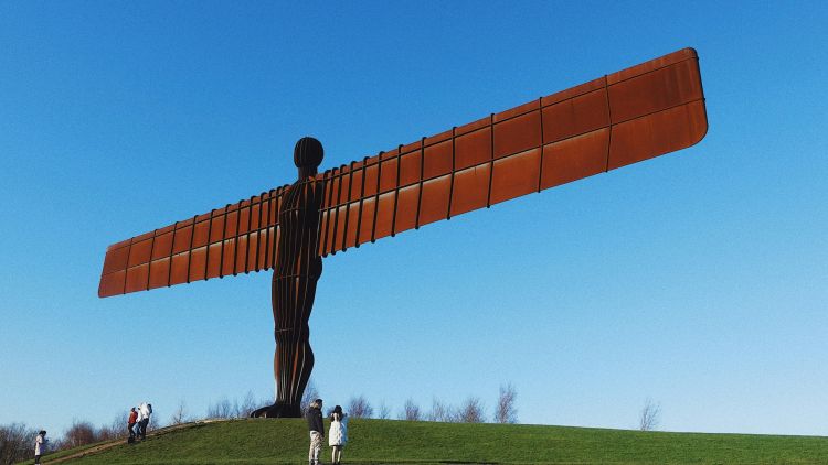 Angel of the north sculpture in the north east