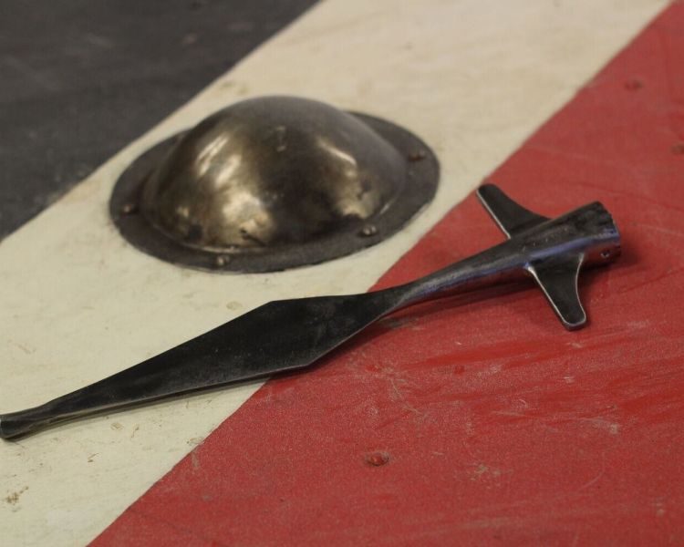 A spear head made on a blacksmith experience day