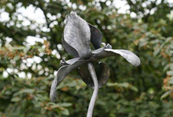 Metal flower made on blacksmith experience day