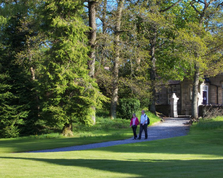 Back gardens of fishers hotel pitlochry