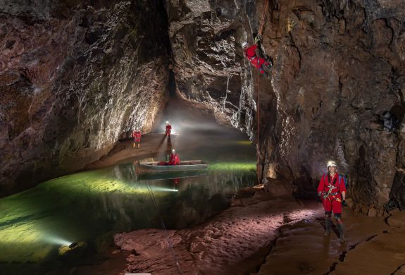 Wookey hole caving