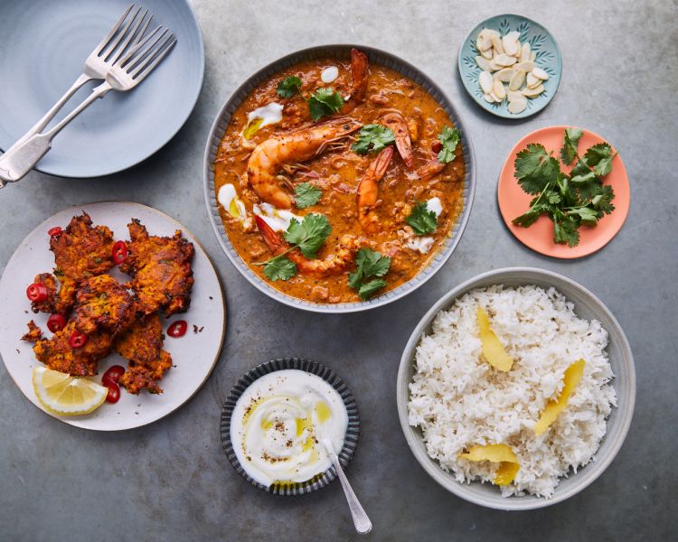 south indian prawn curry made at jamie oliver cookery school in london