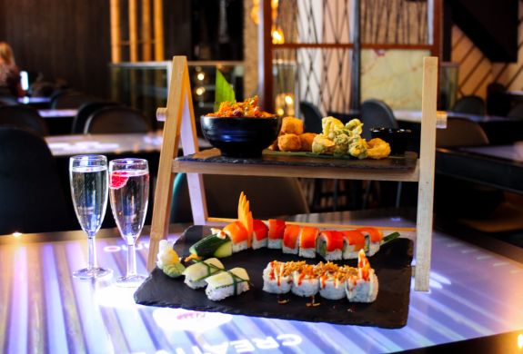 Asian style afternoon tea