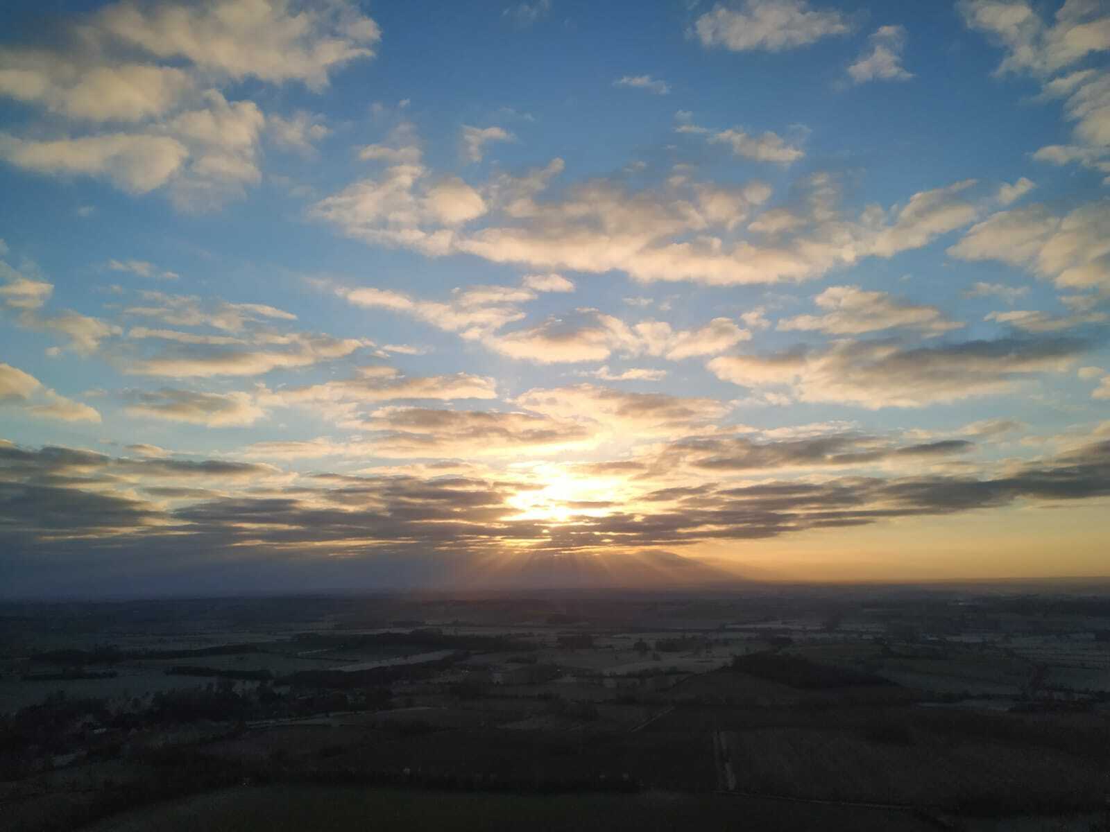 Sunrise over Northampton