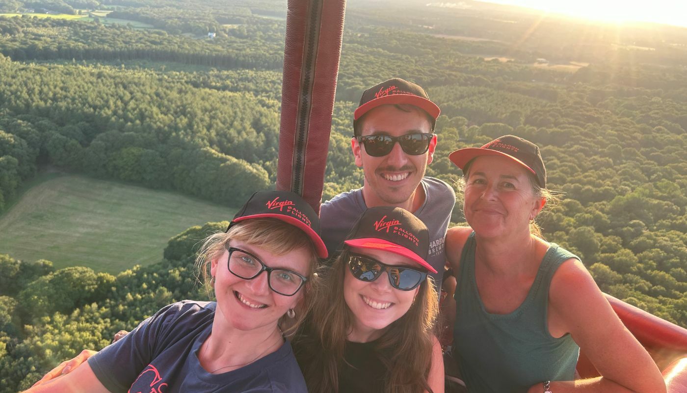 family hot air balloon ride