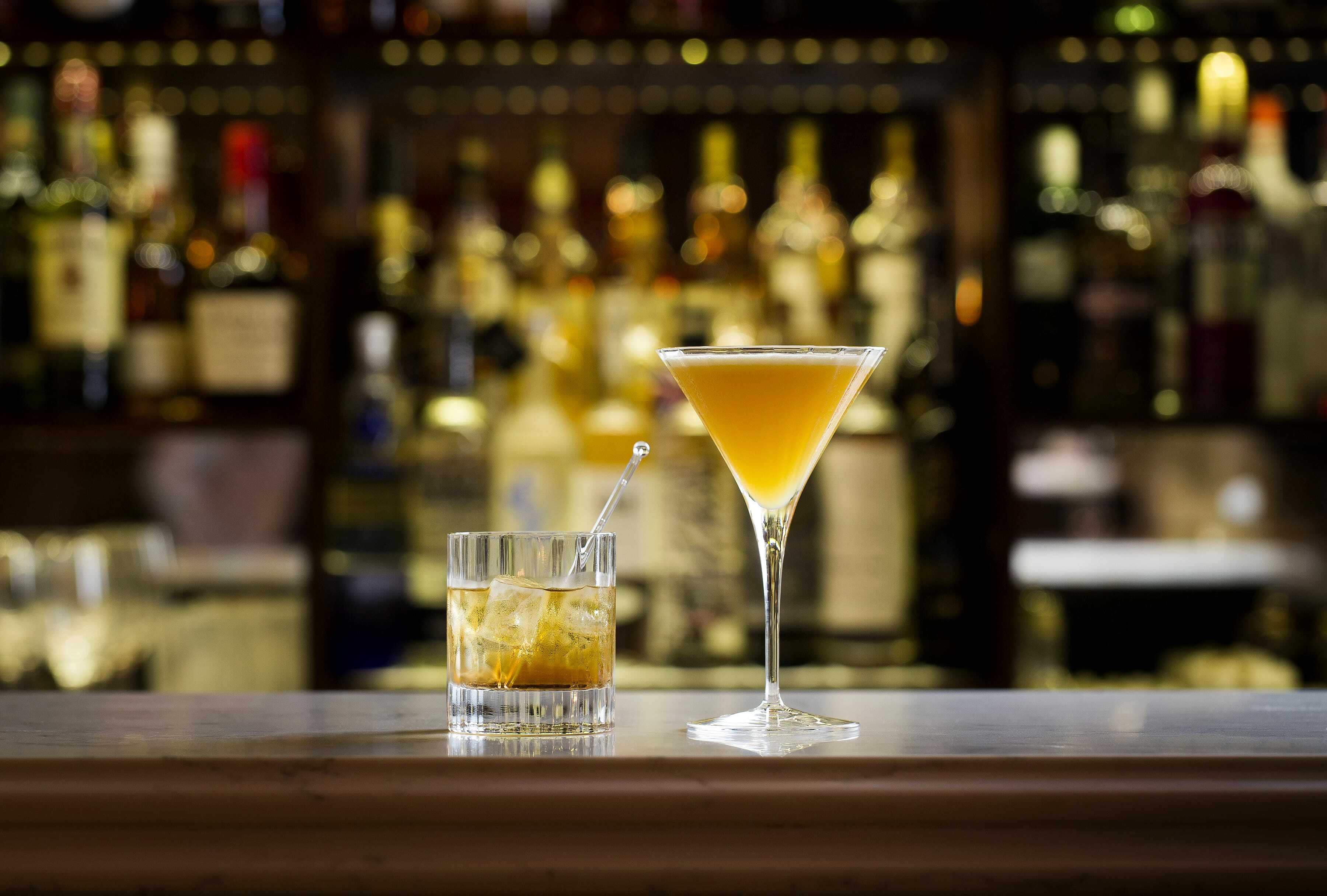 Cocktail on bar