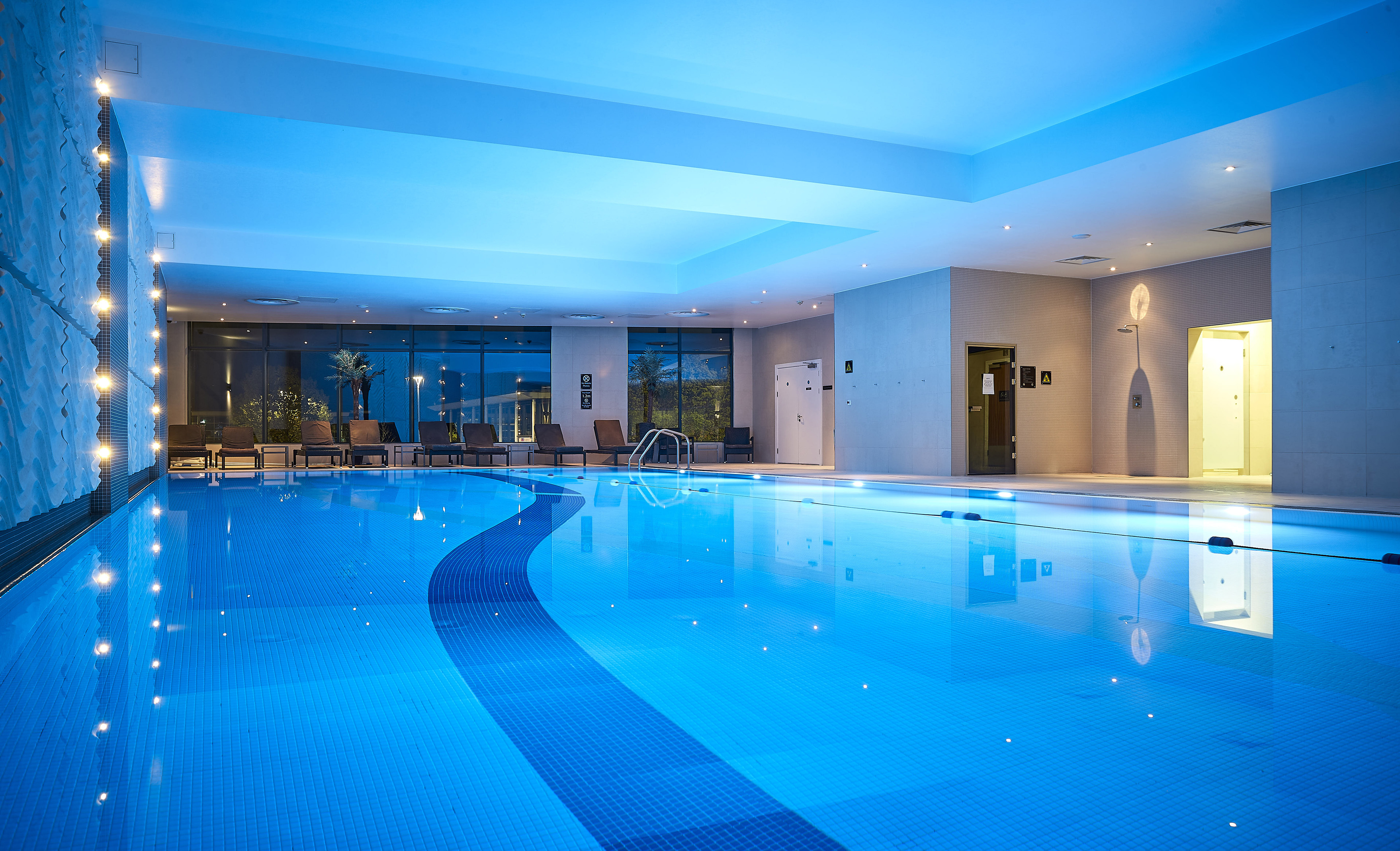 swimming pool at the crowne plaza hotel in reading