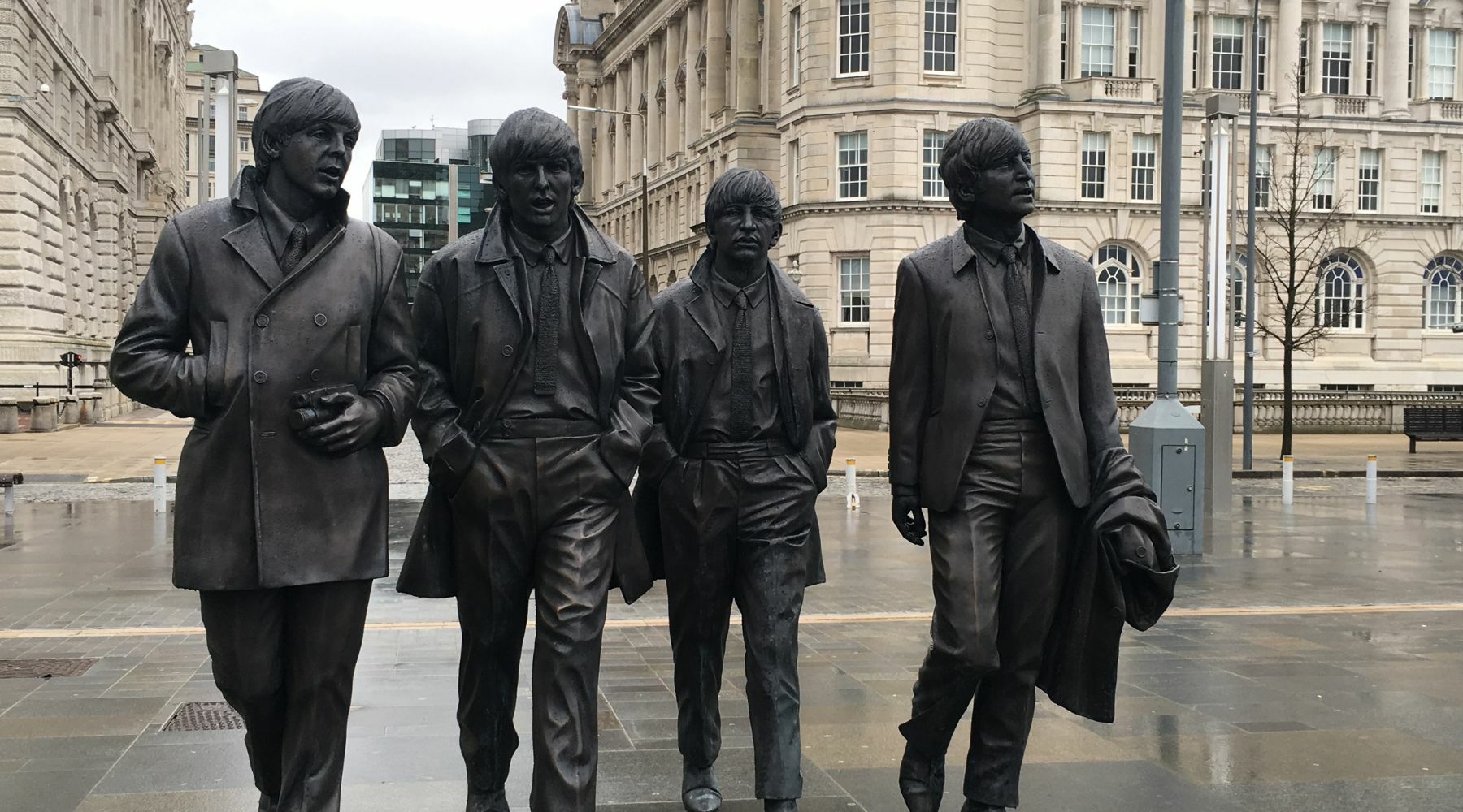Beatles statues in liverpool city centre