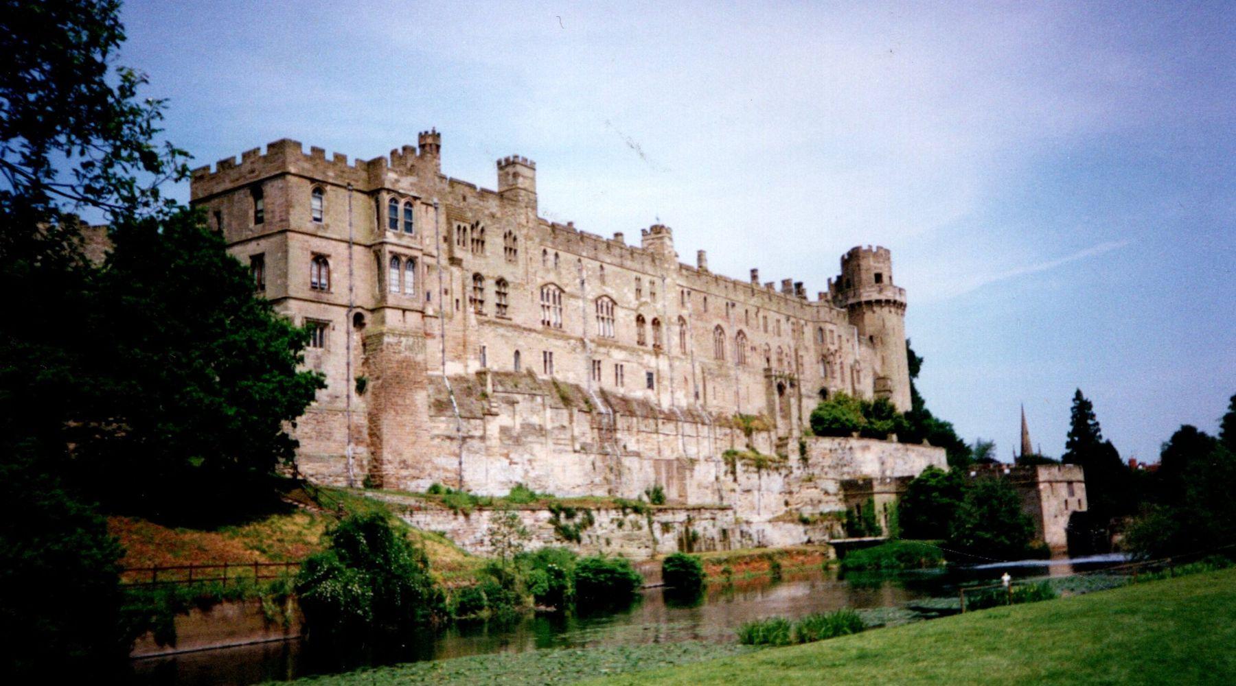 Warwick castle in warwickshire